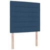 vidaXL Boxspringbed met matras met hoofdeinde Blauw 190 x 90 cm Stof