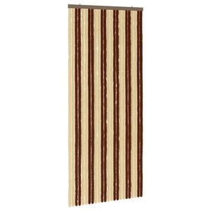 vidaXL Insecten Gordijn Chenille Bruin en beige 100 x 230 cm 100% PP