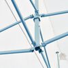vidaXL Partytent pop-up met zijwanden 3x6 m staal wit