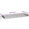 vidaXL Hondenkennel 27 m&sup2; staal zwart