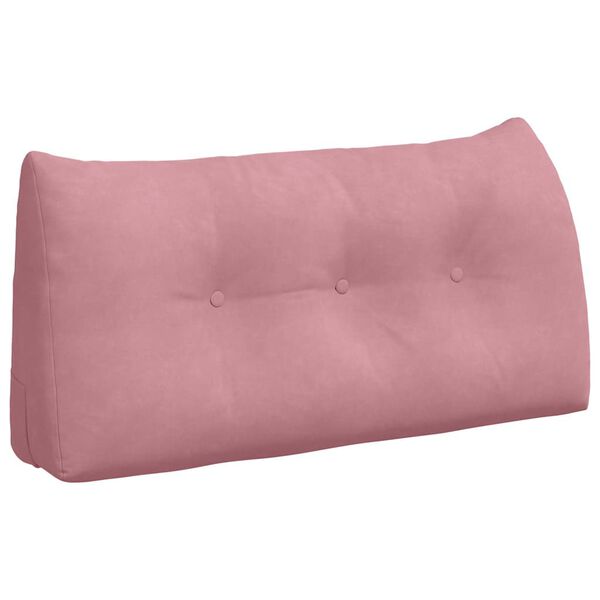 vidaXL Rugkussen Roze 100 x 24 x 50 cm Fluweel