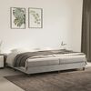 vidaXL Boxspring bed 200x200 cm fluweel lichtgrijs