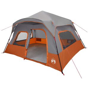 vidaXL Directe Tent Grijs en Oranje 340 x 280 x 190 cm