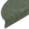 vidaXL Trapmatten Zelfklevend 20 stuks 56x17x3 cm Groen Halfrond