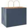 vidaXL Papieren zakken 250 st met hengsels 32x22x24 cm blauw