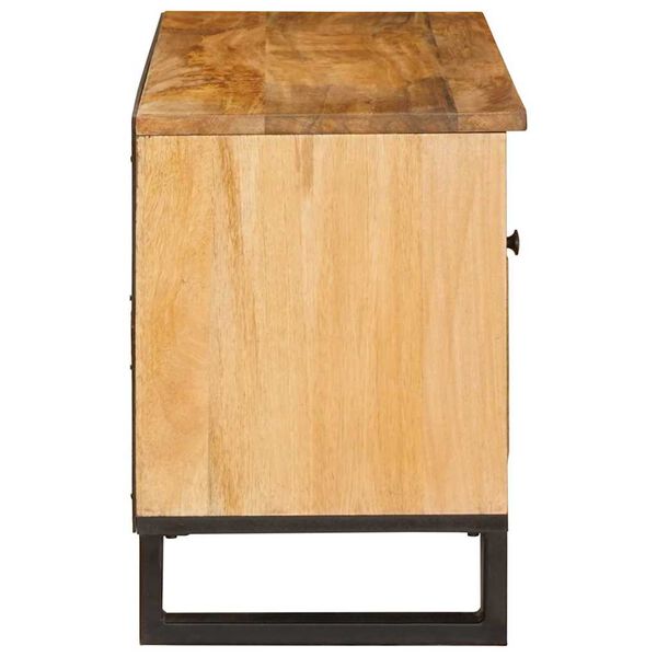 vidaXL TV-kast met lade Bruin 80 x 33 x 46 cm Massief Mango Hout