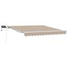 vidaXL Inklapbaar Zonnescherm Beige 350 x 250 cm Stof en Staal