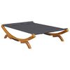 vidaXL Loungebed 165x188,5x46 cm massief gebogen hout antracietkleurig
