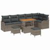 vidaXL Tuin Sofa Set 9 st 8-Aantal zitplaatsen Grijs