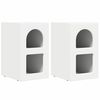 vidaXL Nachtkastje ELST 2 st Wit 29,5 x 33,5 x 50 cm Bewerkt hout
