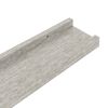 vidaXL Wandschappen 2 st 60x9x3 cm betongrijs