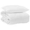 vidaXL Het Duvet voor Elk Seizoen met kussen 2 pcs Wit Microvezel