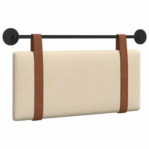 vidaXL Hangend Hoofdeinde Effen Cr&egrave;me 90 x 55 x 5 cm Antiek PU