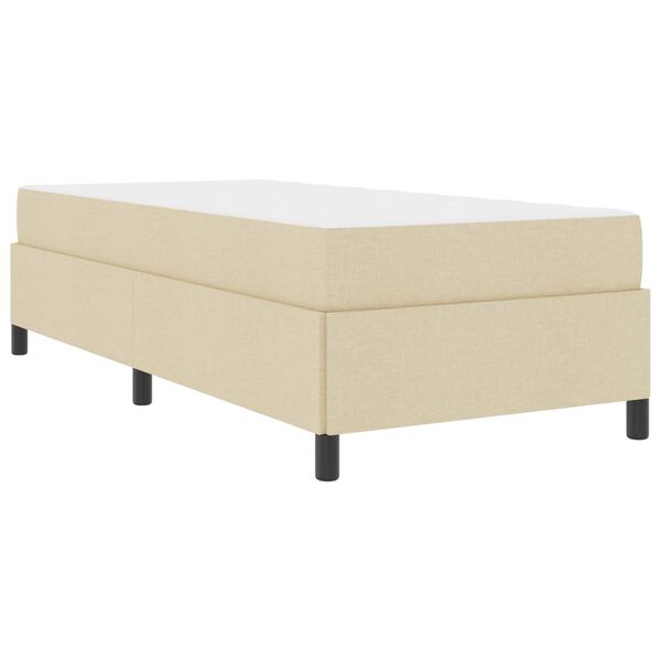 vidaXL Boxspringbed Cr&egrave;me 100 x 200 cm Stof