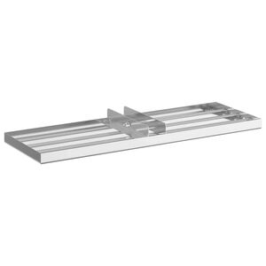 vidaXL Tuin Leveller Vervangkop Zilver 75 x 25 x 6 cm RVS 201