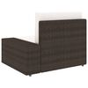 vidaXL 4-delige Loungeset poly rattan bruin