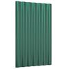 vidaXL Dakpanelen 36 st 60x36 cm gegalvaniseerd staal groen