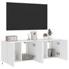 vidaXL Tv-wandmeubels met LED-verlichting 2 st 60x35x41 cm wit
