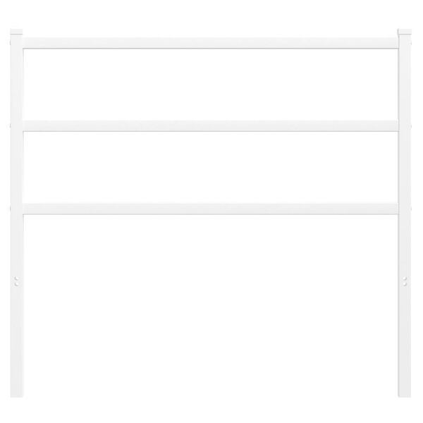 vidaXL Vervangend hoofdbord 100 cm metaal wit