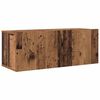 vidaXL Wand tv-kast Wandgemonteerd 3 pcs Oud Hout Bewerkt hout