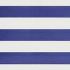 vidaXL Luifel uittrekbaar 3x2,5 m stof en aluminium blauw en wit