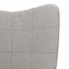 vidaXL Fauteuil Lichtgrijs 62 x 67 x 95,5 cm Sherpa Stof
