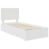 vidaXL Bedframe met hoofdeinde met lade Wit 90 x 190 cm Bewerkt hout