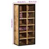 vidaXL Schoenenkast Bruin 50 x 30 x 110 cm Massief mangohout