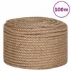 vidaXL Touw 100% jute 14 mm 100 m
