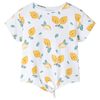 Kindershirt met knoop in de zoom 92 ecru