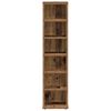 vidaXL Cd-kast 21x20x88 cm bewerkt hout oud houtkleurig
