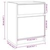 vidaXL Nachtkastjes 2 st 40x31x50 cm massief grenenhout zwart