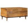 vidaXL Salontafel met lade Naturel 80 x 54 x 40 cm Massief Mango Hout
