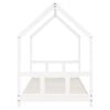 vidaXL Kinderbedframe 90x200 cm massief grenenhout wit