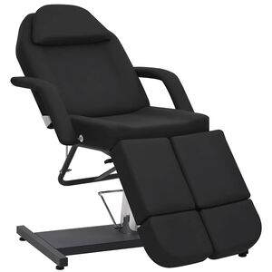 vidaXL Behandelstoel 180x62x78 cm kunstleer zwart