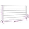 vidaXL Houten verzamelvitrine met 6 planken 100x8,5x55 cm