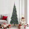vidaXL Hoek Kunstkerstboom met 300 LED Groen 180 cm PVC en Metaal