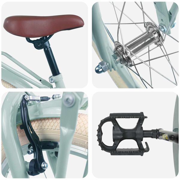 vidaXL Kinderfiets 20 Inch voor 6-11 jaar oud Lichtgroen