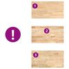 vidaXL Keuken werkblad rechthoekig 120x63,5x4 cm massief eikenhout