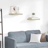 vidaXL Wandschappen zwevend 2 st 40x23x3,8 cm MDF eikenkleurig
