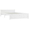 vidaXL Bedframe met lades wit 150x200 cm
