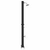 vidaXL Buitenzonne-douche Zwart 217 cm PVC en aluminium