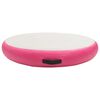 vidaXL Gymnastiekmat met pomp opblaasbaar 100x100x15 cm PVC roze