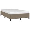 vidaXL Bedframe zonder matras 120x190 cm stof taupe