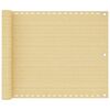 vidaXL Balkonscherm 75x500 cm HDPE beige