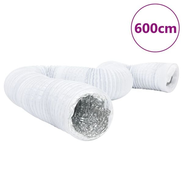 vidaXL Ventilatieslang &Oslash;12,5 cm 6 m aluminium en PVC