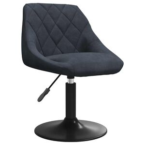 vidaXL Eetkamerstoel fluweel donkergrijs