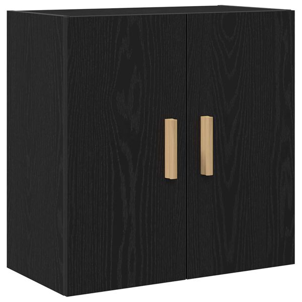 vidaXL Wandkast Zwart Eiken 60 x 30 x 60 cm Bewerkt hout