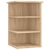 vidaXL Bijzetkast 35x35x55 cm bewerkt hout sonoma eikenkleurig