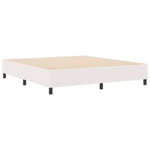 vidaXL Platform bedframe Cr&egrave;me 180 x 200 cm Katoen Stof